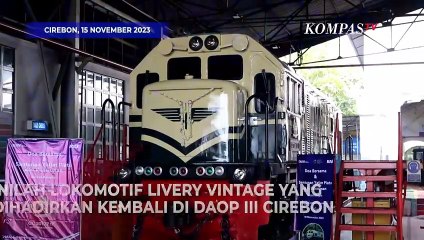 Penampakan Lokomotif Livery Vintage Tahun 1953 yang Siap Beroperasi di Daop III Cirebon