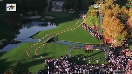 Watch: Formula 1 meets golf in wacky Netflix Cup ahead of Las Vegas GP