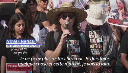 Israël: une marche des familles d'otages partie de Tel-Aviv pour Jérusalem