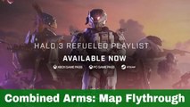 Halo Infinite Halo 3 Refueled Playlist Map Flythrough | 2023