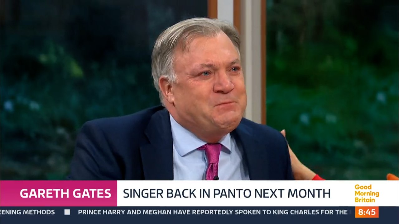 Teary-eyed Ed Balls tells Gareth Gates that he inspired his TV career