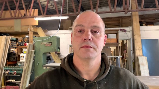 The Old Wood Works, St Leonards, East Sussex: Leighton Goobie in his new workshop after a major fire destroyed everything on August 10 2023