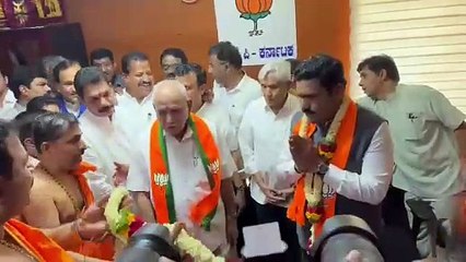 भाजपा के नवनियुक्त अध्यक्ष विजयेन्द्र ने संभाला कार्यभार