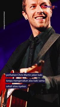 Konser di Jakarta, Vokalis Coldplay Malah Jalan- jalan Tanpa Alas Kaki