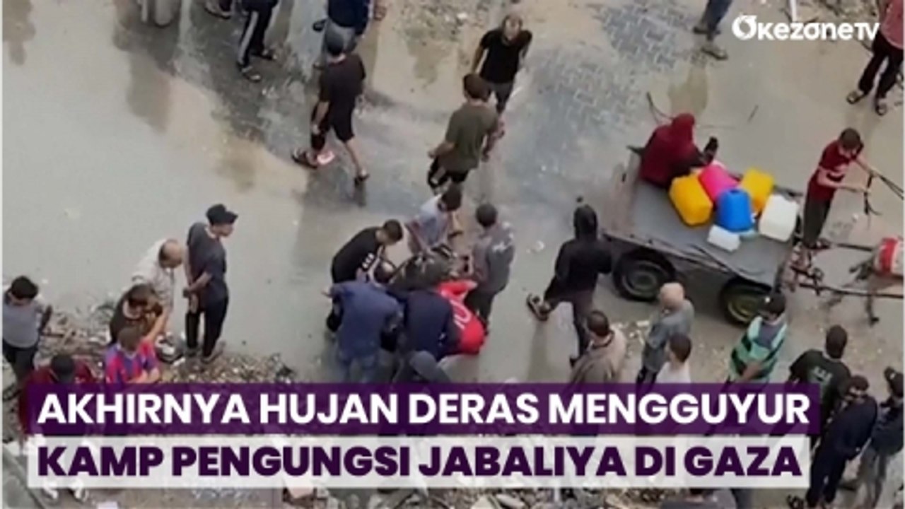 Warga Tak Henti Mencari Korban Tewas di Kamp Pengungsi Jabaliya di Gaza