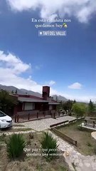 Así es "la cabañita" de Tafí del Valle en donde descanso Juli Poggio.