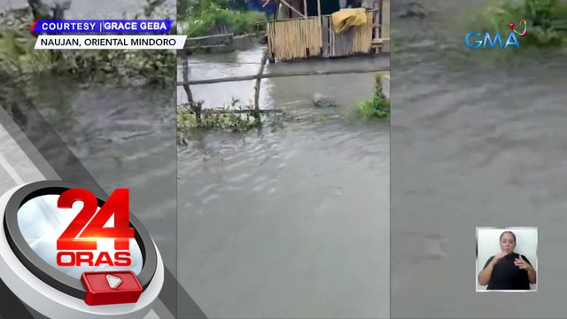 Ilang lugar sa Oriental Mindoro at Daet, Camarines Norte, binaha; LPA, posibleng pumasok sa PAR bukas o sa Biyernes - Weather update today (November 15, 2023) | 24 Oras