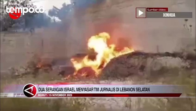 Tim Jurnalis di Lebanon Selatan jadi Sasaran Dua Serangan Israel