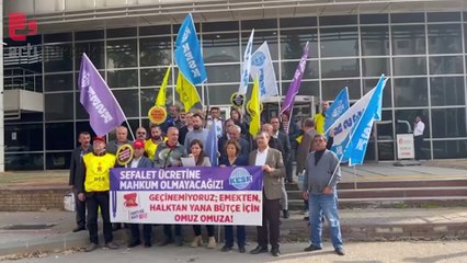 KESK'ten Antep'te bütçe protestosu: 'İnsanca yaşayacak ücret istiyoruz' 