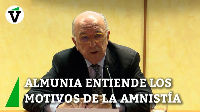 Almunia entiende los motivos de la amnistía en Cataluña para resolver los problemas