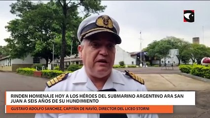 下载视频: Rinden homenaje hoy a los héroes del Submarino argentino ARA San Juan a seis años de su hundimiento