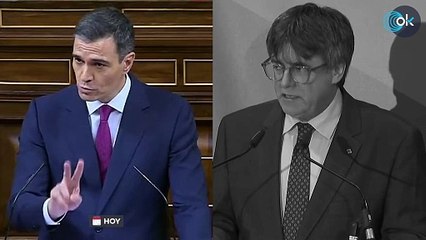 Sánchez justifica la amnistía con las mismas palabras que usó Puigdemont: «Hacer de la necesidad virtud»