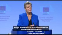 Johansson: accordo sui migranti con l'Albania non viola il diritto Ue