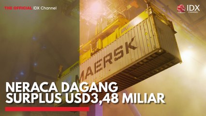 Neraca Dagang Surplus USD3,48 Miliar