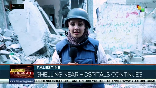 Palestine. Bombings near hospitals continues