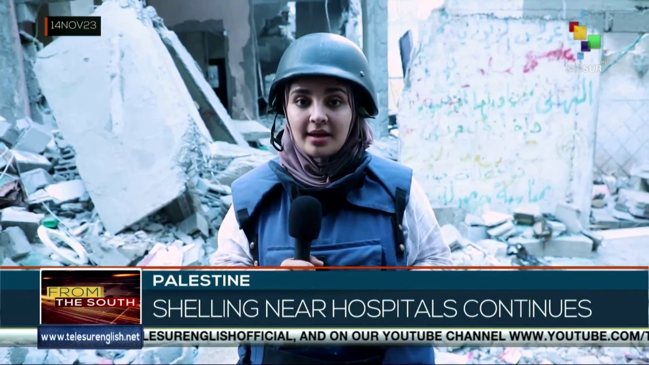 Palestine. Bombings near hospitals continues