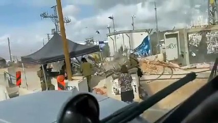 İsrail zırhlı aracı şarampole düştü