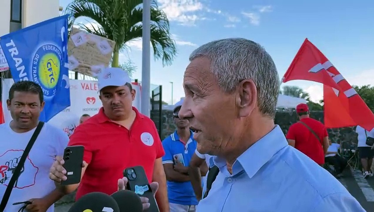 Joé Bédier s'exprime avant la réunion des maires de la Cirest