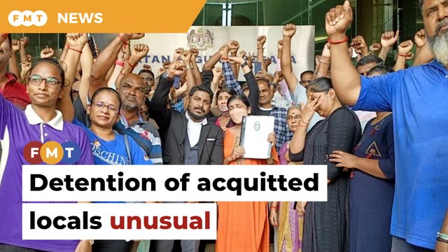 Detention of locals acquitted of criminal charges unusual, say lawyers