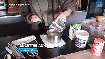 Fabrication de sucettes à base de fleurs