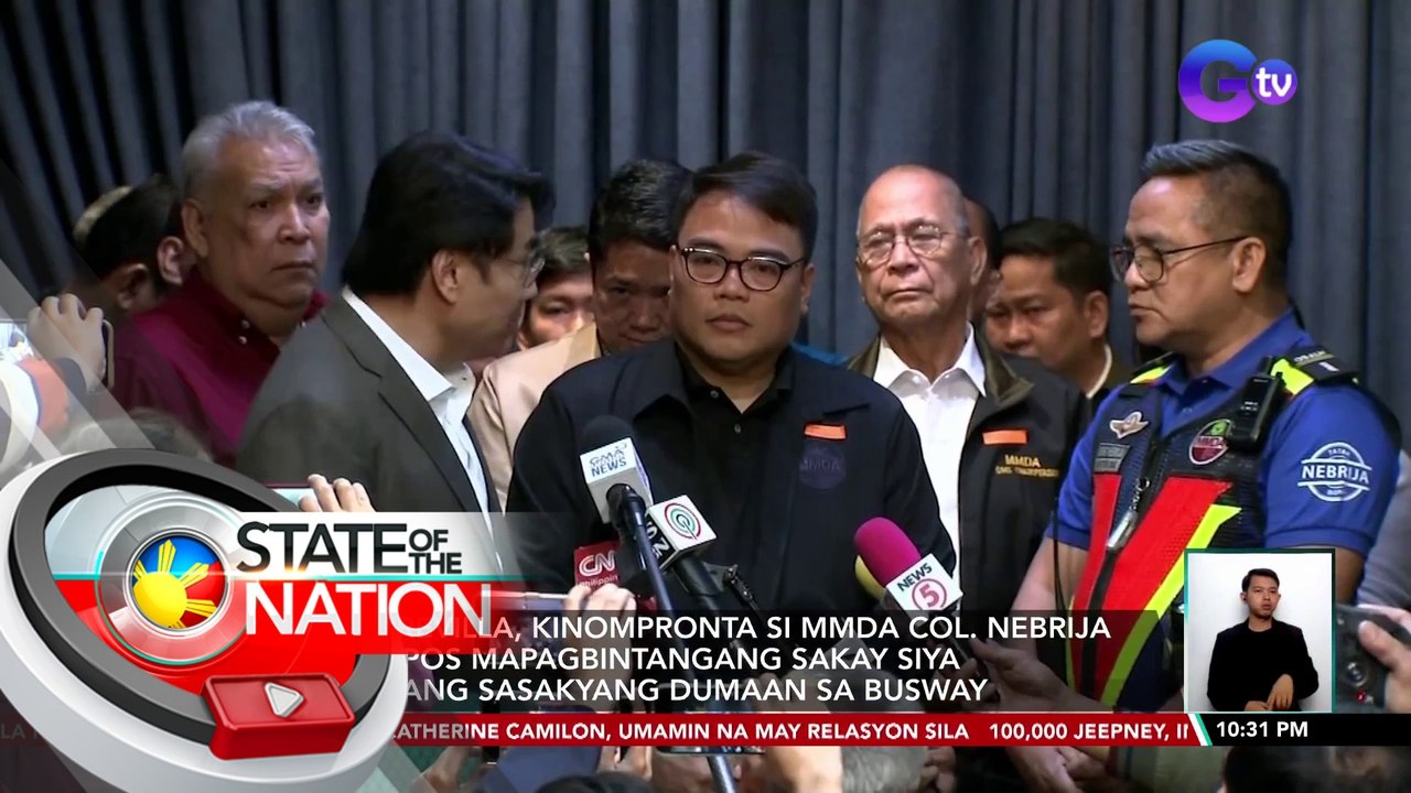Sen. Revilla, kinompronta si MMDA Col. Nebrija matapos mapagbintangang sakay siya ng isang sasakyang dumaan sa busway | SONA