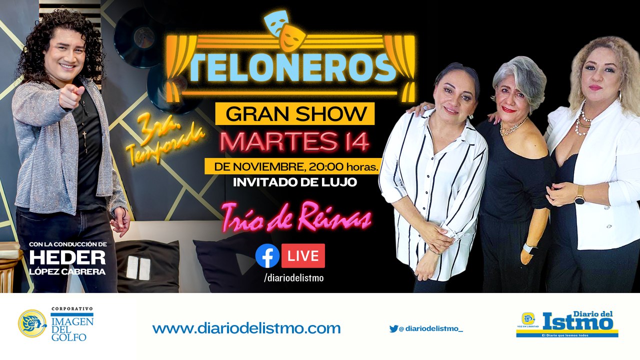| 3er temporada  Programa 54  #Teloneros   Invitadas: Trio de Reinas  "Cantantes"  Con: Heder López