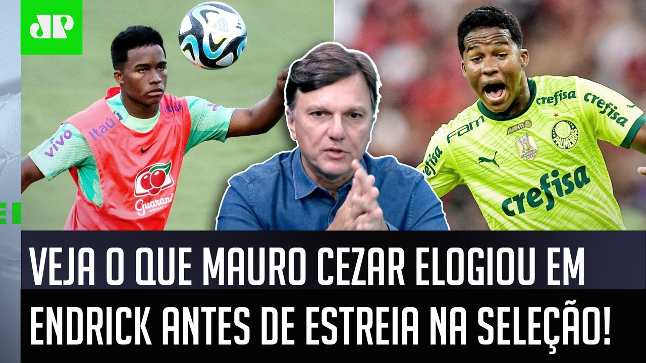 "ISSO ME CHAMOU BASTANTE ATENÇÃO! Gente, o Endrick..." VEJA o que Mauro Cezar ELOGIOU no JOVEM!