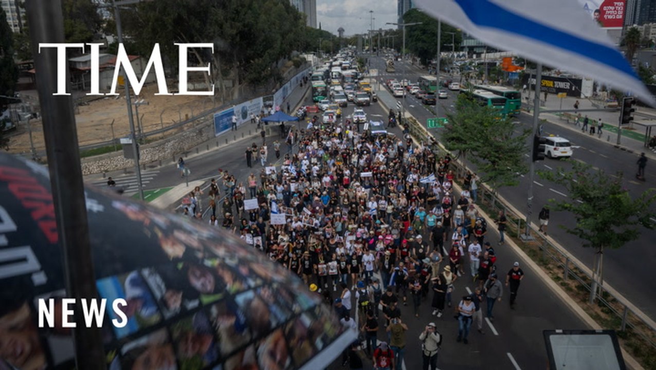 Families of Hostages Abducted by Hamas March to Jerusalem in Protest