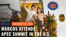 Marcos embarks on weeklong US trip for 2023 APEC Summit, return to Hawaii