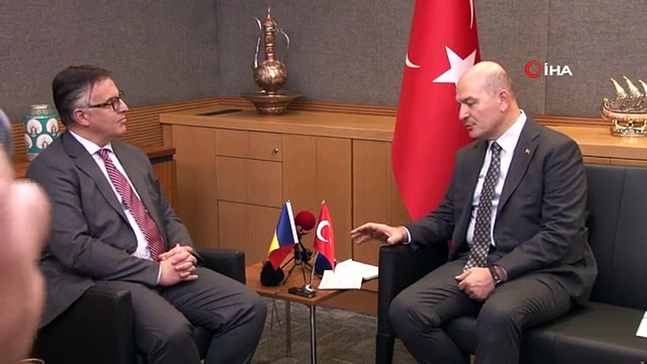 Le président de la Commission des Affaires intérieures, Soylu, a rencontré l'ambassadeur de Roumanie à Ankara Tinca