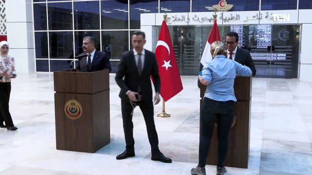 مؤتمر صحفي مشترك للدكتور خالد عبد الغفار وزير الصحة والسكان مع وزير الصحة التركى