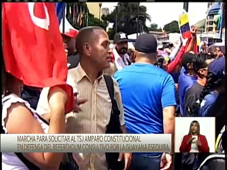 Pdte. AN Jorge Rodríguez lidera marcha para solicitar el amparo constitucional para el referendo