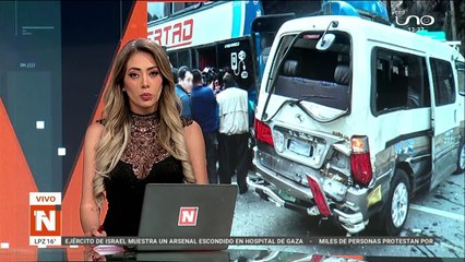 Detalle de accidente en autopista