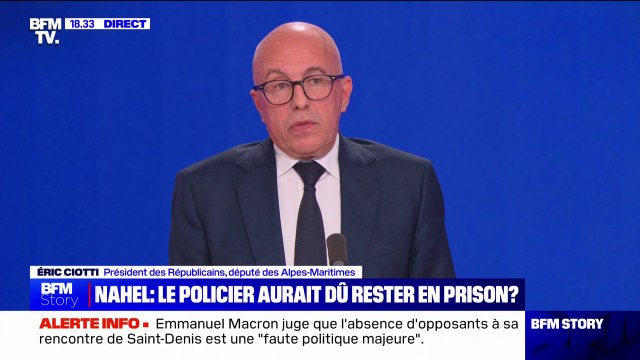 Projet de loi immigration: On est face à une submersion migratoire , affirme Éric Ciotti (président des Républicains)