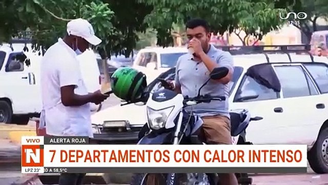 Alerta roja en 7 departamentos por extremas temperaturas