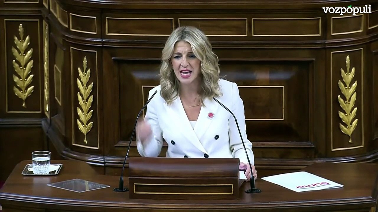 Yolanda Díaz en la sesión de investidura de Pedro Sánchez: "En SUMAR no tenemos problemas de coherencia. Con la amnistía gana la democracia"