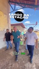 Visita do prefeito @fabiotyrone ao largo da estação! Sousa PB