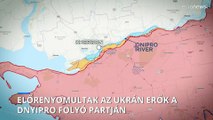 Előrenyomultak az ukrán erők a Dnyipro folyó partján