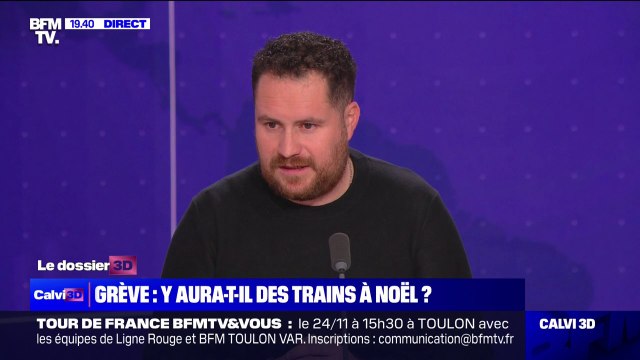 Menace de grève SNCF à Noël: C'est à la direction de rouvrir des négociations sur les salaires , pour Julien Troccaz (secrétaire fédéral Sud-Rail)
