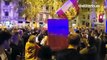 Vuelven las protestas a Ferraz en el primer día de la investidura de Sánchez