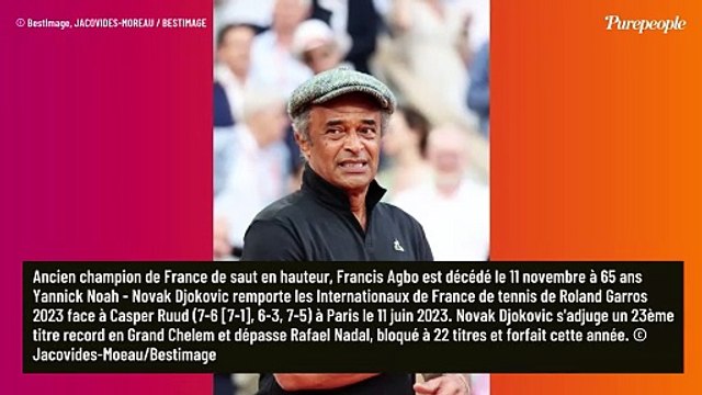 Yannick Noah pleure la mort de son frangin , un célèbre sportif à qui il rend un vibrant hommage
