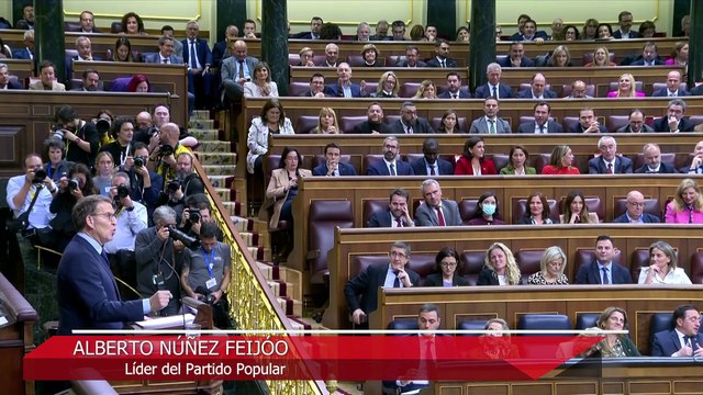 Feijóo acusa a Sánchez de corrupción política y éste dice que él no gobierna porque no le deja Vox