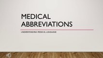 Pharmacology Abbreviations presentation