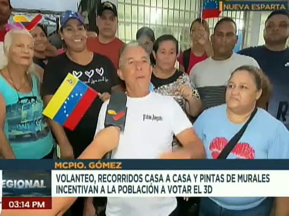 Nva. Esparta | Habitantes del mcpio. Gómez realizan recorrido casa a casa en defensa del Esequibo