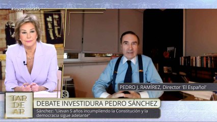El director de El Español, Pedro J. Ramírez, interviene en el programa 'TardeAR' de Telecinco