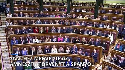 A miniszterelnök megvédte az amnesztiatörvényt a spanyol parlamentben