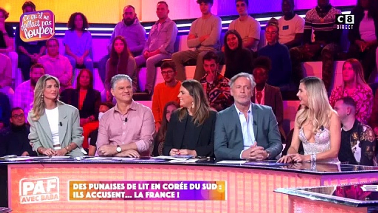 Un chroniqueur critiqué pour son hygiène "Touche pas à mon poste."Exclusif - Guillaume Genton, Géraldine Maillet, Raymond Aabou, Pascale de La Tour Du Pin, Gilles Verdez - Enregistrement de l'émission "TPMP". © Jack Tribeca / Bestimage