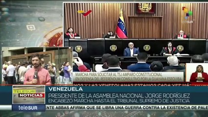 Venezuela: Pdte. de la Asamblea Nacional encabeza marcha hasta Tribunal Supremo de Justicia