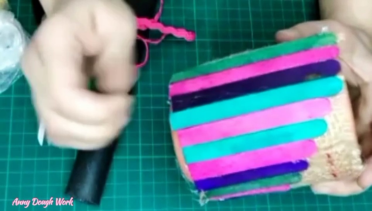 Glass Decoration with Clay Work video tutorial....!!
