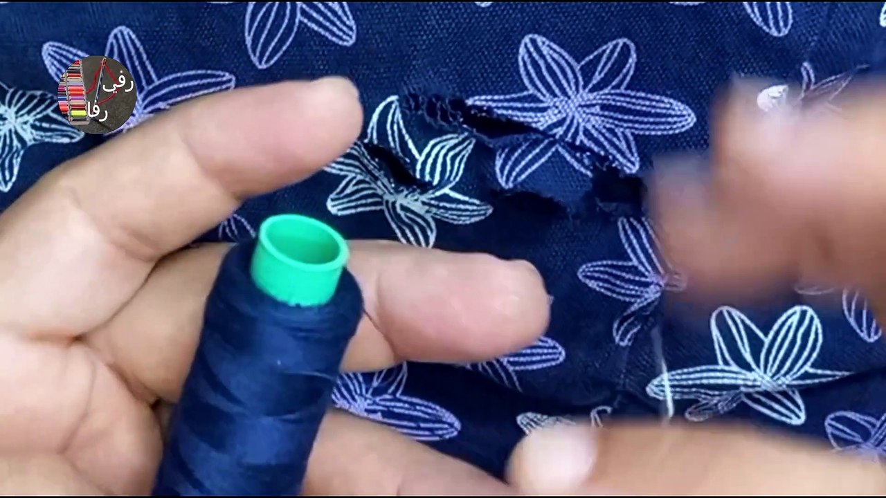 Watch how to repair any cut in a T-shirt, no matter how large.